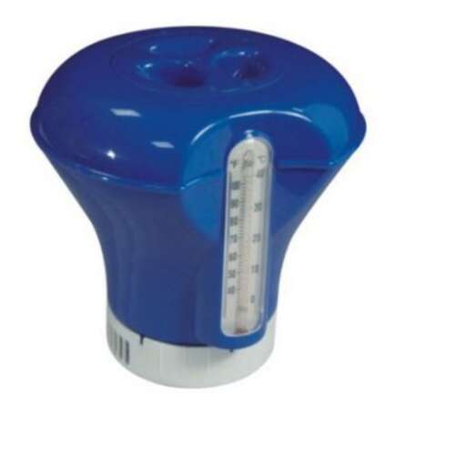 Floating chlorine dispenser with thermometer for 200g tablets