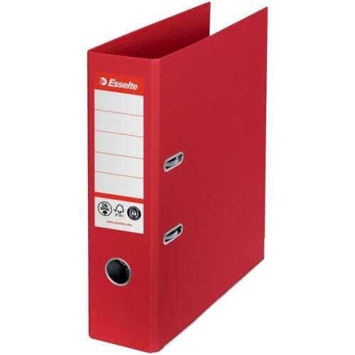 Esselte No.1 Red A4 Ring Binder - Angled View
