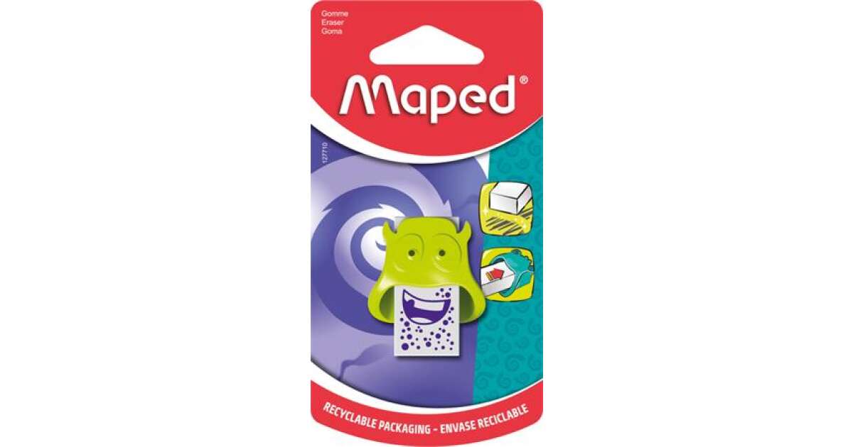 MAPED Eraser, MAPED Little Monster, mixed colours 