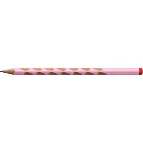 STABILO EASYgraph HB pencil, pastel pink, right-handed, triangular, for writing and drawing