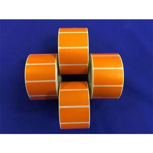 Etichetă, termică, 25x45 mm, 1000 etichete/rol, portocaliu