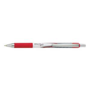 ZEBRA Ballpoint pen, 0.34 mm, push button, ZEBRA "Z-Grip Flight", red