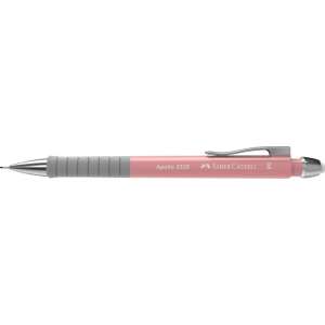 Tlačové pero FABER-CASTELL, 0,5 mm, pastelová ružová, FABER-CASTELL &rdquo;Apollo 2325&rdquo; 32211604 Červené krúžky