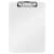 LEITZ A4 Clipboard, white, with metal clip