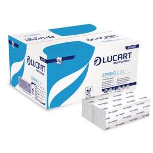 LUCART Strong Z 200 хартиени кърпи, 2-слойни, бели, 200 листа/опаковка, 15 опаковки/кашон