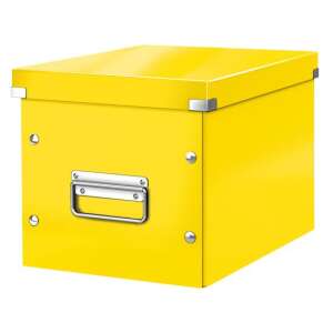 Leitz Click & Store M Größe gelbe Aufbewahrungsbox mit Deckel und Metallgriff - Haushaltszubehör