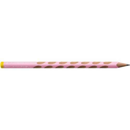 STABILO EASYgraph HB graphite pencil, pastel pink, triangular, left-handed
