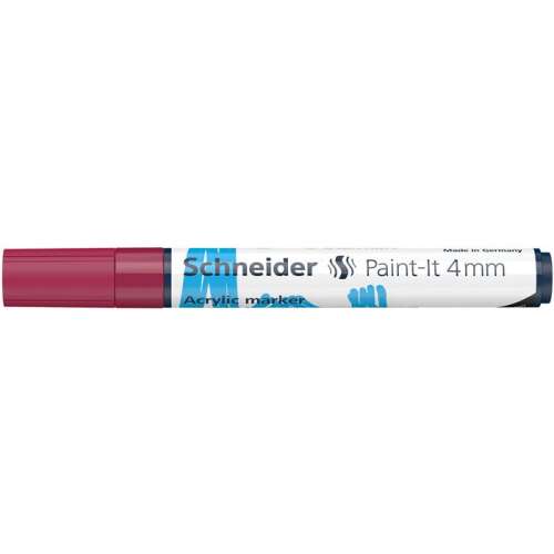 Marcator acrilic SCHNEIDER 4 mm, SCHNEIDER Paint-It 320, burgundy