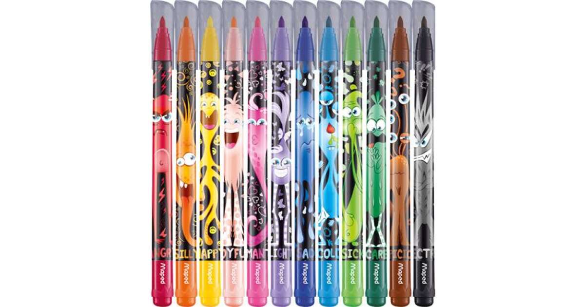 MAPED Felt tip pen set 2.8 mm washable MAPED Color Peps