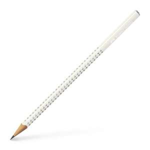 FABER-CASTELL Creion de grafit, B, triunghiular, FABER-CASTELL Sparkle, alb perlat de nucă de cocos 32212234 Creioane grafit