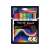 STABILO Pen 68 brush ARTY set of 18 assorted colors, premium fiber-tip pens with brush tip, water-based ink, ideal for calligraphy, lettering, and decorating