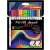 STABILO Pen 68 brush ARTY set of 18 assorted colors, premium fiber-tip pens with brush tip, water-based ink, ideal for calligraphy, lettering, and decorating