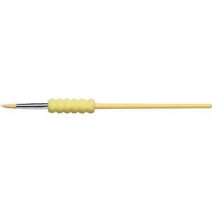 FABER-CASTELL Soft Touch paintbrush size 4, round tip, yellow handle - Paintbrush