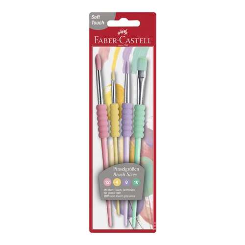 FABER-CASTELL Pinselset, Nr. 4-8-10-12, FABER-CASTELL