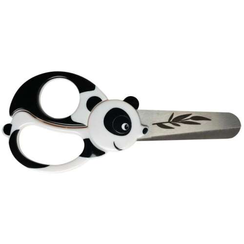 Nožnice Fiskars Kids Panda, 13 cm, bezpečné pre deti, ľahko sa používajú, ideálne na remeslá a školské projekty