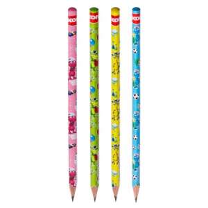 KORES Grafitceruza, HB, háromszögletű, sárkányos mintával - Grafitceruza