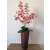 Orchidea padlóvázás dekoráció-vintage rozsda bronz váza-4 szál prémium rózsaszín orchidea. 32214619}