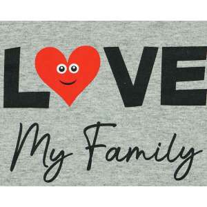"Love my family" feliratos hosszú ujjú rugdalózó - 68-as méret 32216608 Rugdalózók, napozók - 68