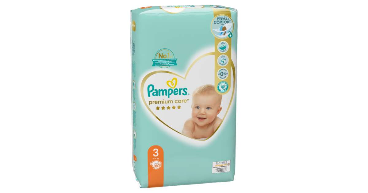 Pampers Premium Care Pants Diapers 6-10kg Midi (60pcs) - Main Image