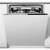 Whirlpool WIP 4T133 PFE beépíthető mosogatógép, fehér, nyitott ajtó, elülső nézet