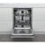 Interior deschis al mașinii de spălat vase încorporabile Whirlpool WIP 4T133 PFE