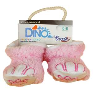 Rózsaszín baba dinós puhatalpú cipő mancsnyom részlettel, be Snazzy márka - Cipő gyerekeknek
