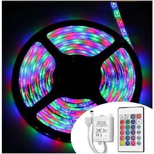5M RGB LED Strip Light Kit with Remote Control