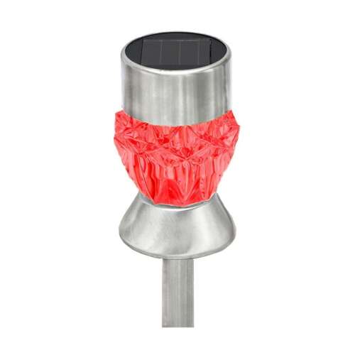Polifach színváltós LED-es kerti Napelemes Lámpa 33cm (P-710) #szürke