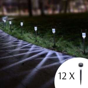 Polifach LED Garten Solar Laterne 29,5cm (P-001) #schwarz 12St.