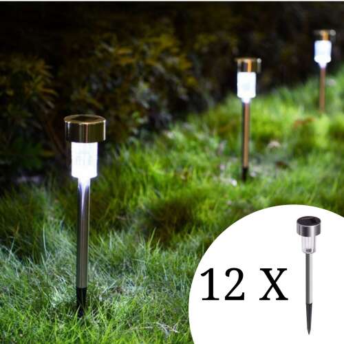 Set de 12 Lampi solare LED pentru gradina 29,5cm Polifach (P-002) #gri 59004322