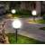 Polifach LED Lampa solara de gradina 34.5cm - Sferica (P-011) #negru 6buc 32263916}