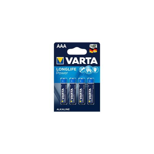 Varta AAA Longlife Power alkáli elem, 4 darabos csomag