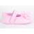 Yo! Bébi rózsaszín babacipő virág díszítéssel oldalnézetből