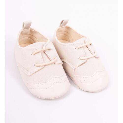Bébi Puha Talpú Cipő - 3-9 hónap - Bézs