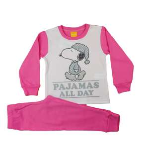 Pamut pizsama Snoopy mintával (98) - pink 73737099 Gyerek pizsamák, hálóingek