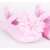 Yo! Bébi rózsaszín babacipő virág díszítéssel, közeli kép