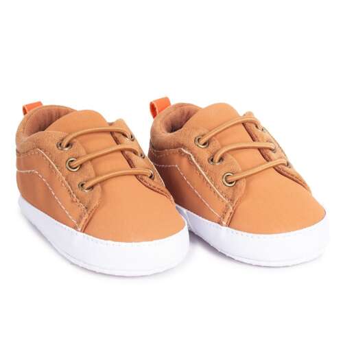 Yo! Bébi barna puhatalpú cipők 0-6 hónapos babáknak