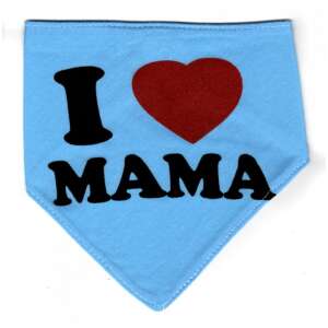 Pamut nyálkendő kék - I Love Mama 73740707 