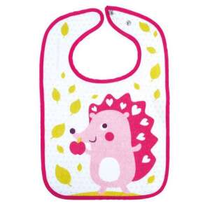 Canpol  patentos frottír előke - süni, rózsaszín baba előke sünnyel - Canpol babies