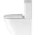 Duravit D-Neo falra szerelhető WC kombináció, 650mm, fehér, oldalnézet