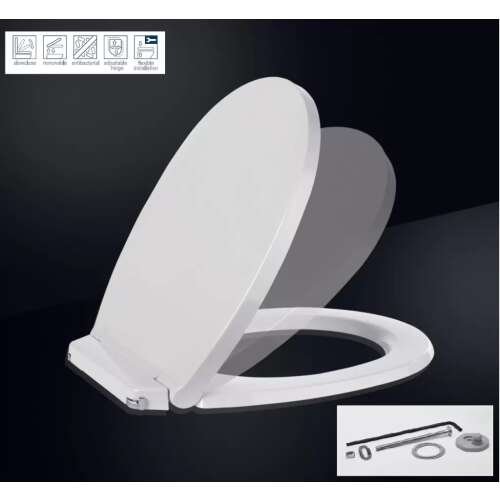 MKW Venus WC-tető SoftClose WC ülőke lassú záródással, fehér, duroplast