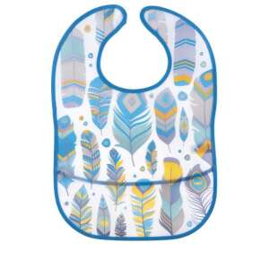 Canpol babies WILD NATURE türkiz babzsák zsebbel, tollmintával - Előke, büfikendő