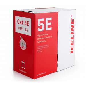 KELine Cat.5E UTP Giga UTP kábel, 305m-es dob, Euroclass Eca - Keline