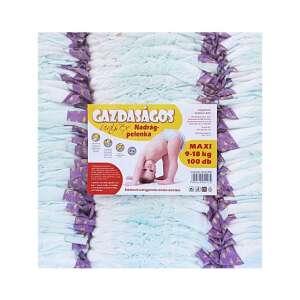 Gazdaságos Wisey Maxi méretű 9-18 kg-os pelenkák, 100 darabos csomag - Pelenka