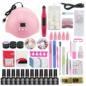Pepita Gel Polish Set 13pcs with Gel Polish, Nail Dryer Lamp, Nail Drill + Accessories
