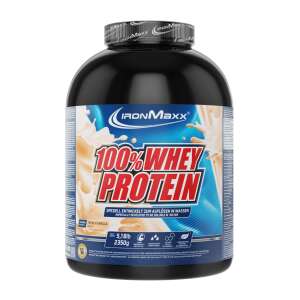 IronMaxx 100% Whey Protein, 2350g-os doboz, francia vanília ízű - Fehérje