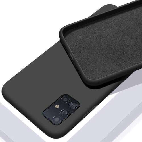 Fekete szilikon tok Xiaomi Redmi 9AT/9A telefonhoz 
