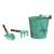Egmont Kids Garden Tool Set with Bucket, Frog Design, Green