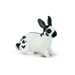 Bullyland 64611 Nyúl, black and white rabbit figurine - Bullyland