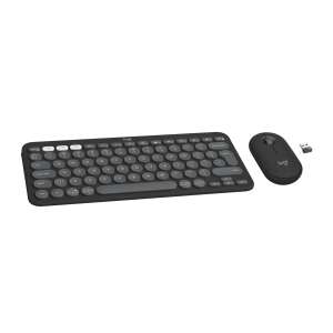 Logitech Pebble 2 Combo, tastatură și mouse wireless, grafit, set - Logitech Tastaturi